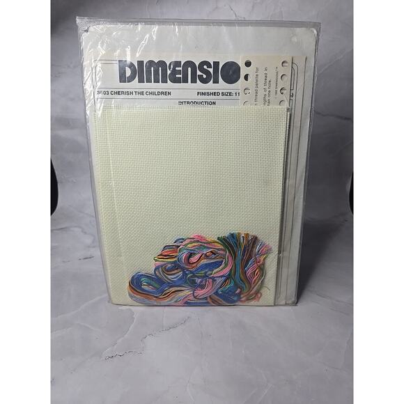 1986 Dimensions Counted Cross Stitch Kit Cherish The Children 3603 11x14 - Picture 5 of 5